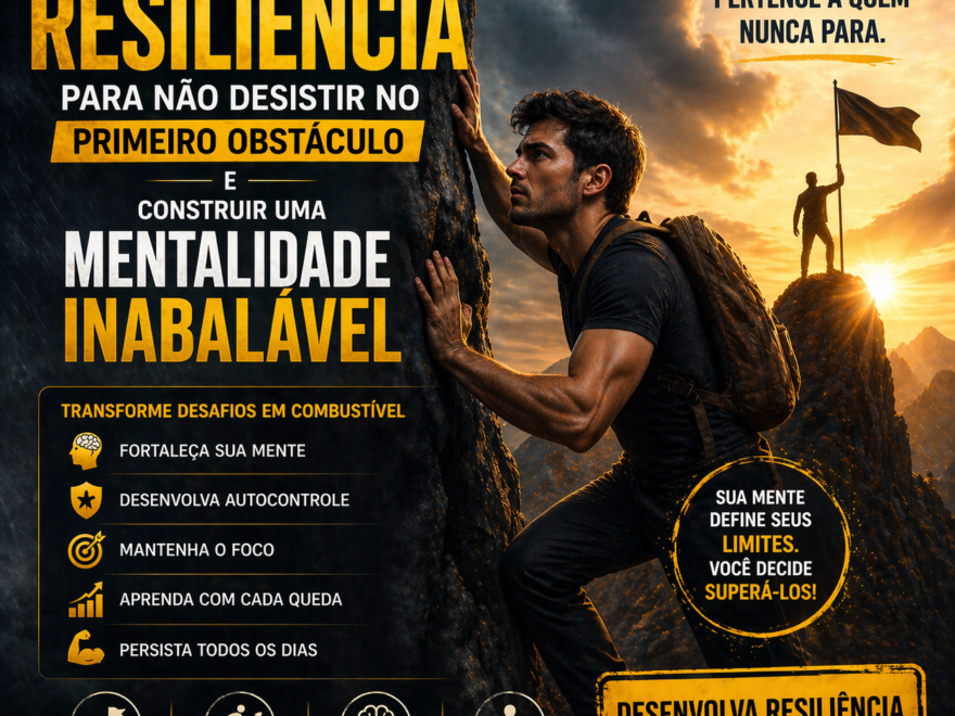 Como Desenvolver Resiliência Para Não Desistir no Primeiro Obstáculo