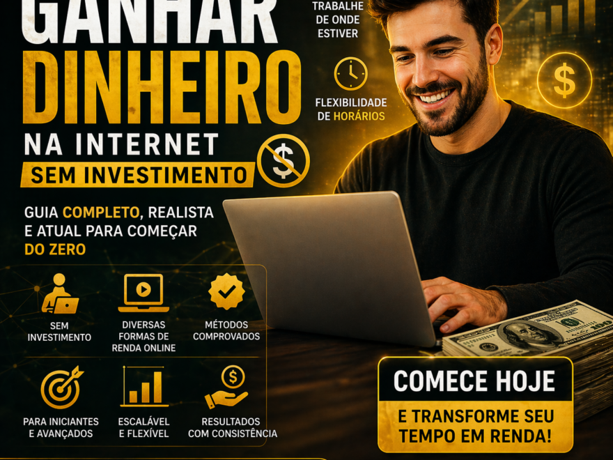 Como Ganhar Dinheiro na Internet Sem Investimento