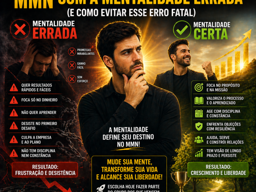 Por Que Muitas Pessoas Entram no MMN Com a Mentalidade Errada
