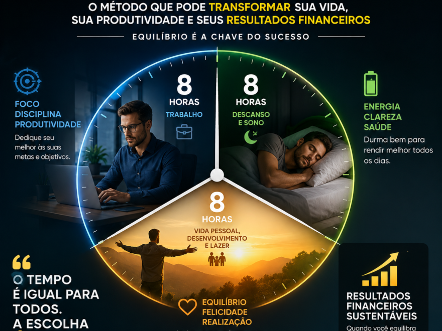 Regra 8+8+8: O Método Que Pode Transformar Sua Vida