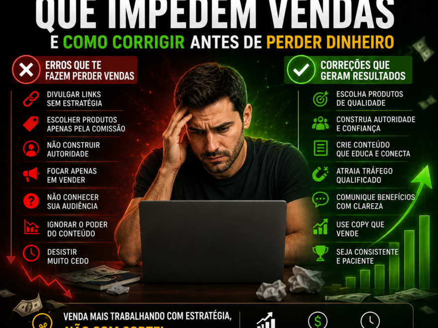 Afiliados Erros Que Impedem Vendas