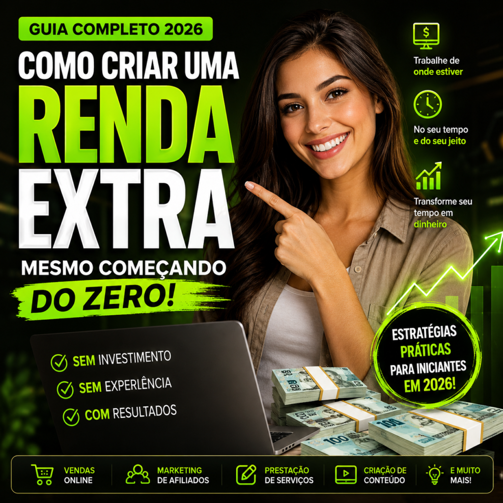 Como Criar Uma Renda Extra Mesmo Começando do Zero - Renda Digital