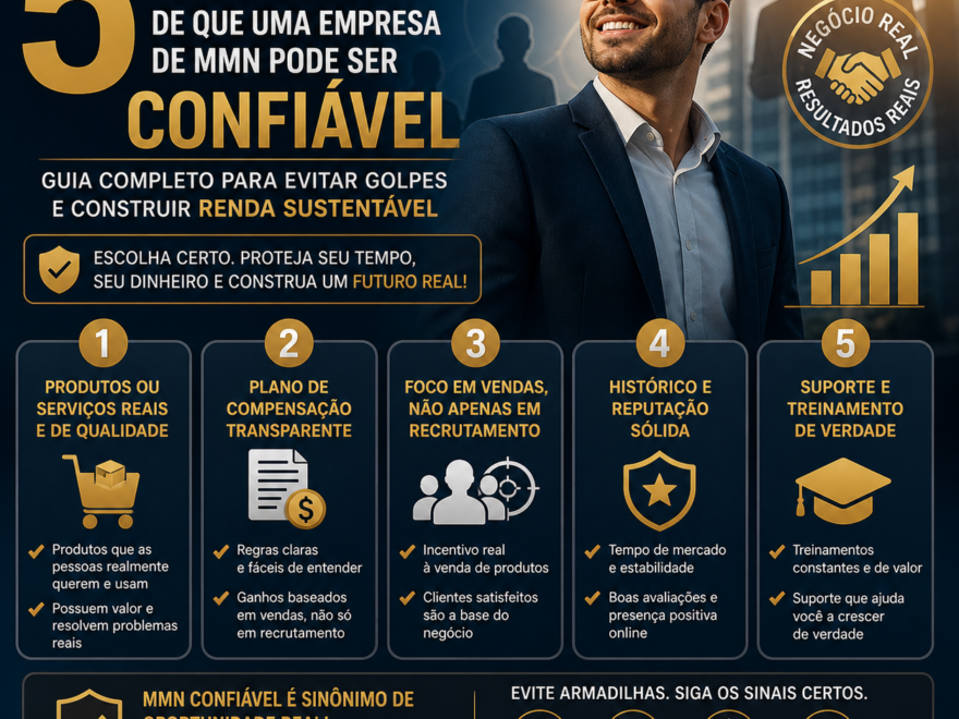 5 Sinais de Que Uma Empresa de MMN Pode Ser Confiável
