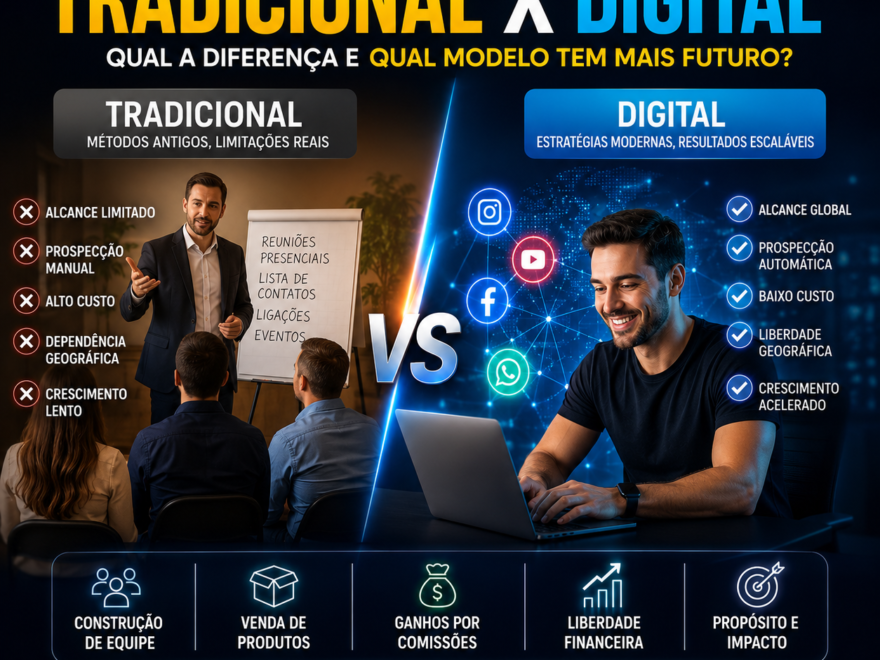 Marketing Multinível Tradicional x Marketing Multinível Digital