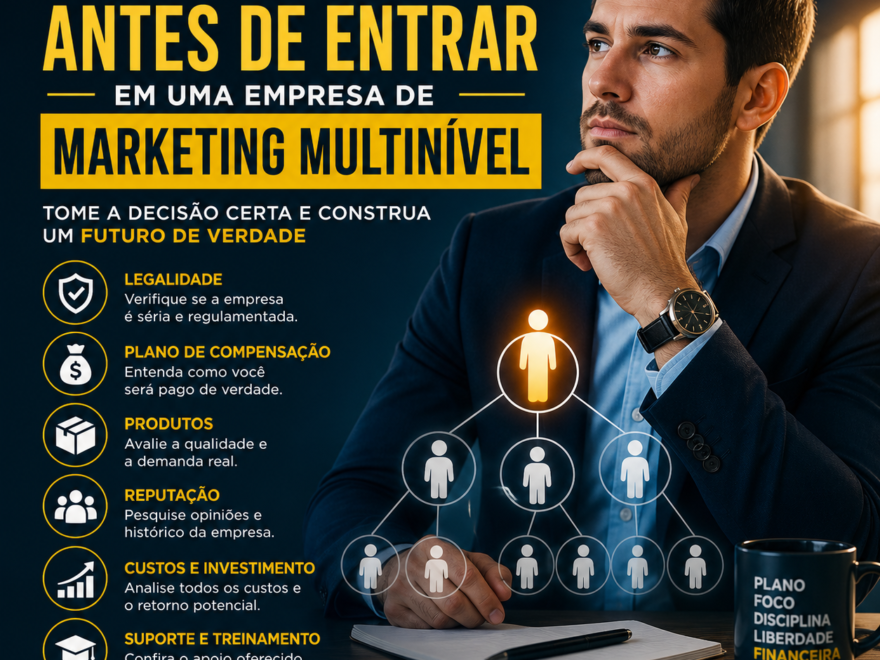 O Que Avaliar Antes de Entrar em Uma Empresa de Marketing Multinível