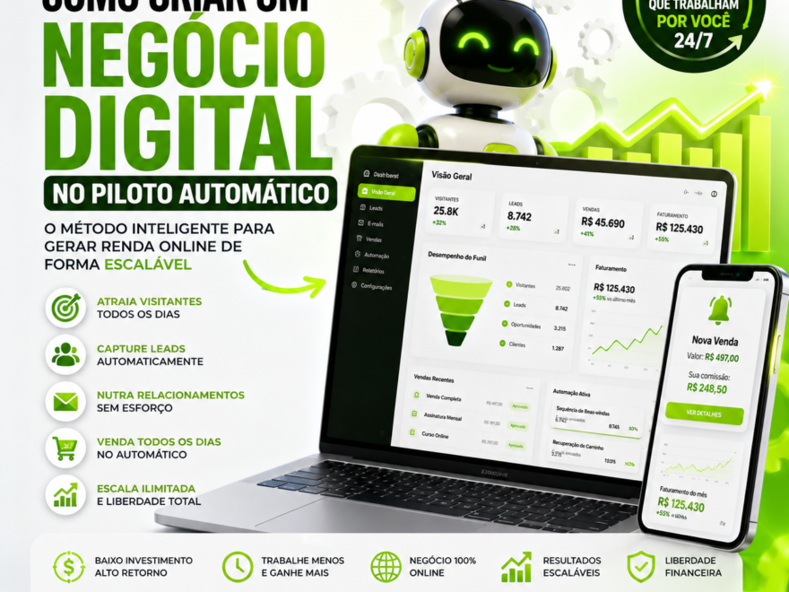 Como Criar um Negócio Digital no Piloto Automático
