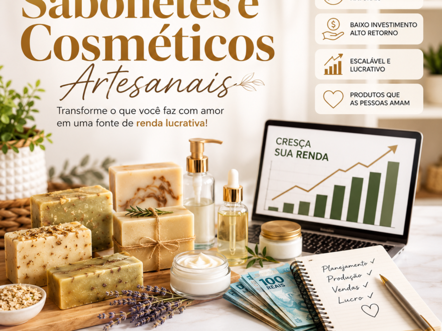 Renda Extra com Sabonetes e Cosméticos Artesanais