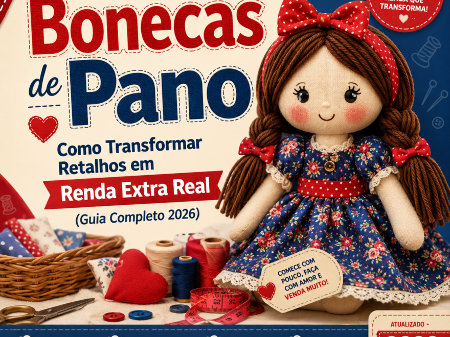 Dica de Renda Extra com Fabricação de Bonecas de Pano