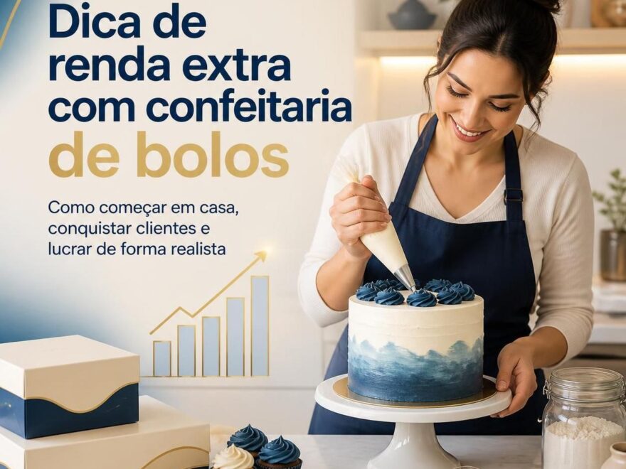 Dica de renda extra com confeitaria de bolos