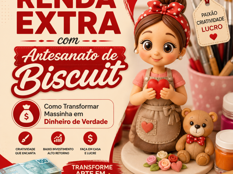 Renda Extra com Artesanato de Biscuit