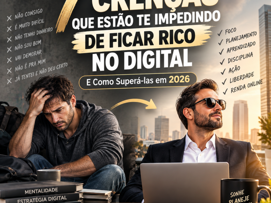 7 Crenças Que Estão Te Impedindo de Ficar Rico no Digital